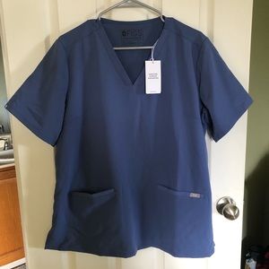 Figs Scrubs Casma Top, Color: Big Sky , Size XL